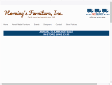 Tablet Screenshot of horningsfurnitureinc.com